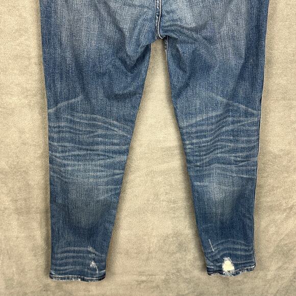 Madewell Jeans Womens 27 Blue Slim Straight Button Front Stretch Pockets Denim - Picture 5 of 14